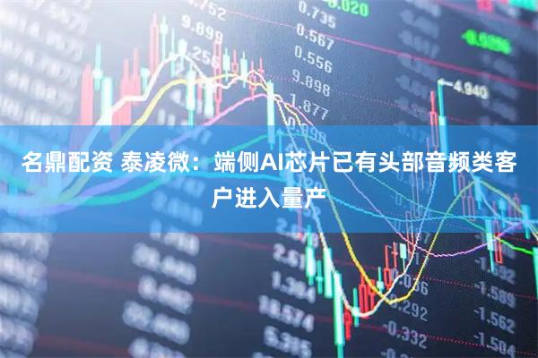 名鼎配资 泰凌微：端侧AI芯片已有头部音频类客户进入量产