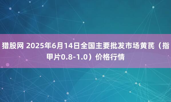 猎股网 2025年6月14日全国主要批发市场黄芪（指甲片0.8-1.0）价格行情